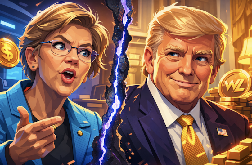 民主黨 Warren 要求暫緩 WLFI 銀行執照審查，直到川普切割加密利益