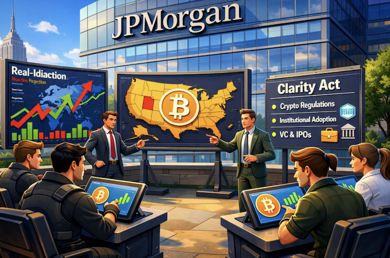 摩根大通：2026 加密資金續創高，機構與法規成關鍵動能