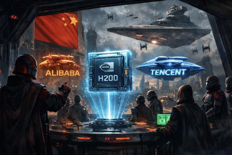 中國政府指示阿里巴巴、騰訊等科技大廠，準備下單輝達 H200