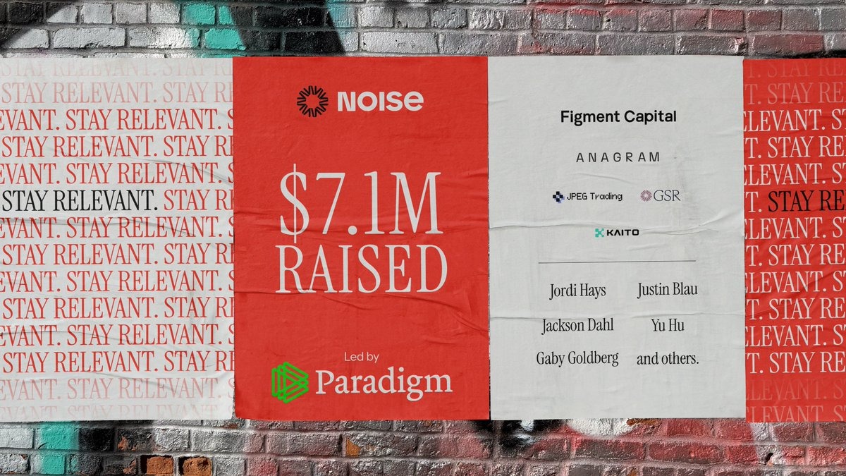 注意力專案 Noise 獲 Paradigm 領投 710 萬美元，出走 MegaETH 前進 Base