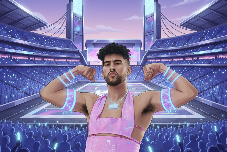 Bad Bunny 穿裙子也能賭？預測市場崛起，超級盃玩家不再只玩勝負