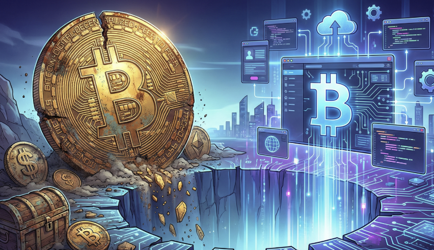 告別數位黃金神話，比特幣何時隨軟體股止跌回升？