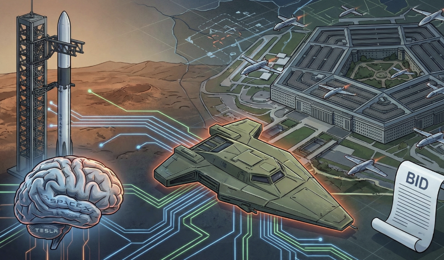 SpaceX參與五角大廈無人機技術競標，馬斯克布局AI軍武的挑戰