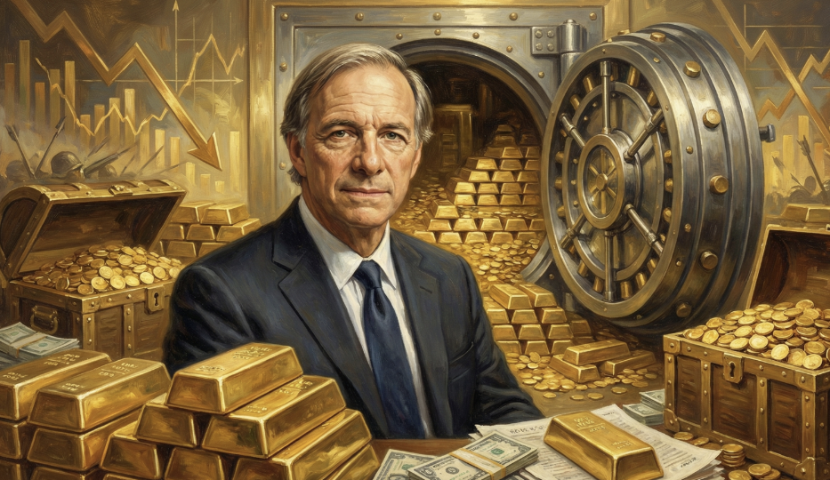 橋水創辦人達里歐家族持股曝光：重倉黃金防禦資本戰