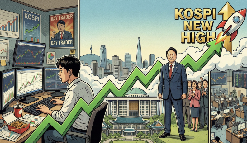 從當沖散戶到南韓總統，李在明帶領 KOSPI 再創新高