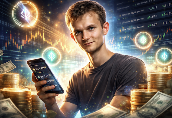 Vitalik 週末拋售逾 800 萬美元 ETH！以太坊自高點慘跌六成，五年「溫和緊縮」時代正式啟動？