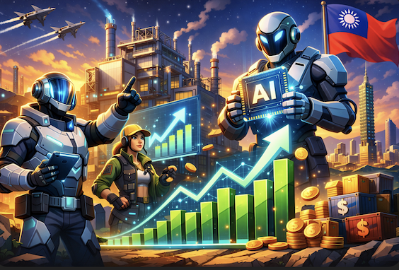 AI 帶動台灣 GDP 第四季年增逾 12 %，創近 40 年來最速單季成長