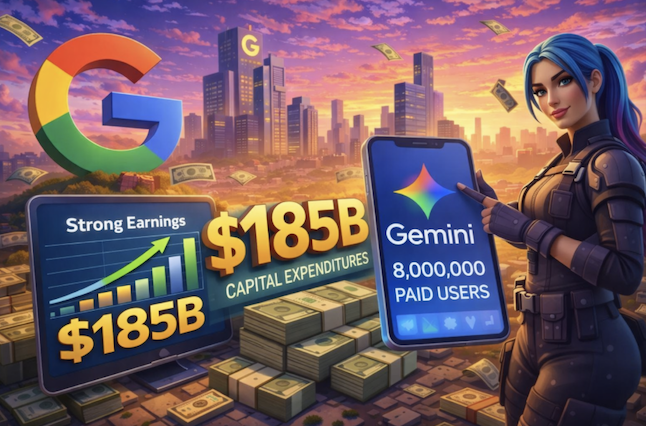 Alphabet 財報亮眼：資本支出上看 1,850 億美元，Gemini 付費用戶逾 800 萬人