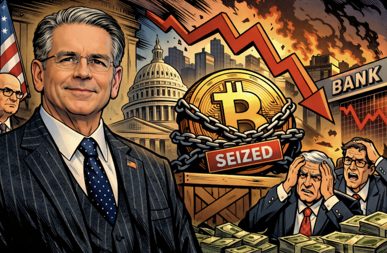 美財長：比特幣跌了政府不會救市，僅保留查扣資產、不指示銀行進場接盤