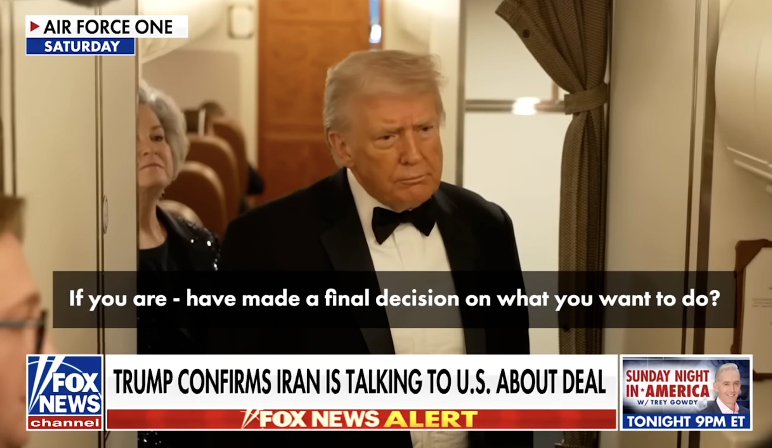 川普確認美國和伊朗將舉行會談，避免緊張局勢下爆發軍事衝突