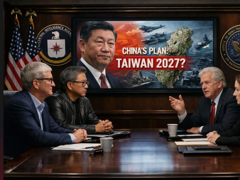 紐時：CIA 密會蘋果、輝達黃仁勳，警告中共將在 2027 前攻台