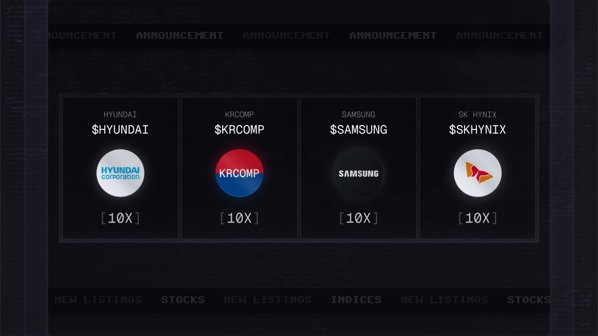 Lighter 推出首批韓國股票鏈上永續合約，一鍵多空三星、SK 海力士