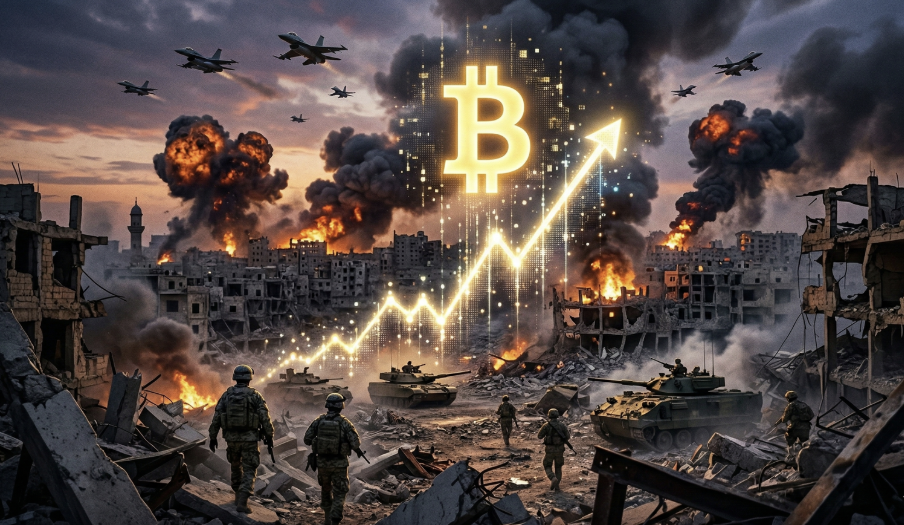 中東戰事持續延燒，比特幣一度觸及七萬鎂