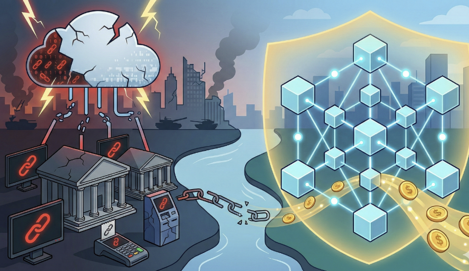 AWS遇襲後銀行和支付服務中斷，區塊鏈在地緣衝突中能降低風險嗎？