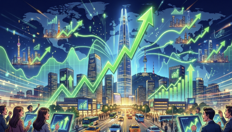 南韓股市飆漲11%，亞股全面上揚，台積電重回1950