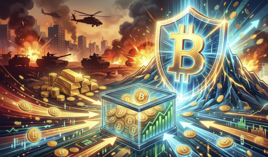 資金回流比特幣 ETF，美伊衝突後BTC取代黃金成避險資產？