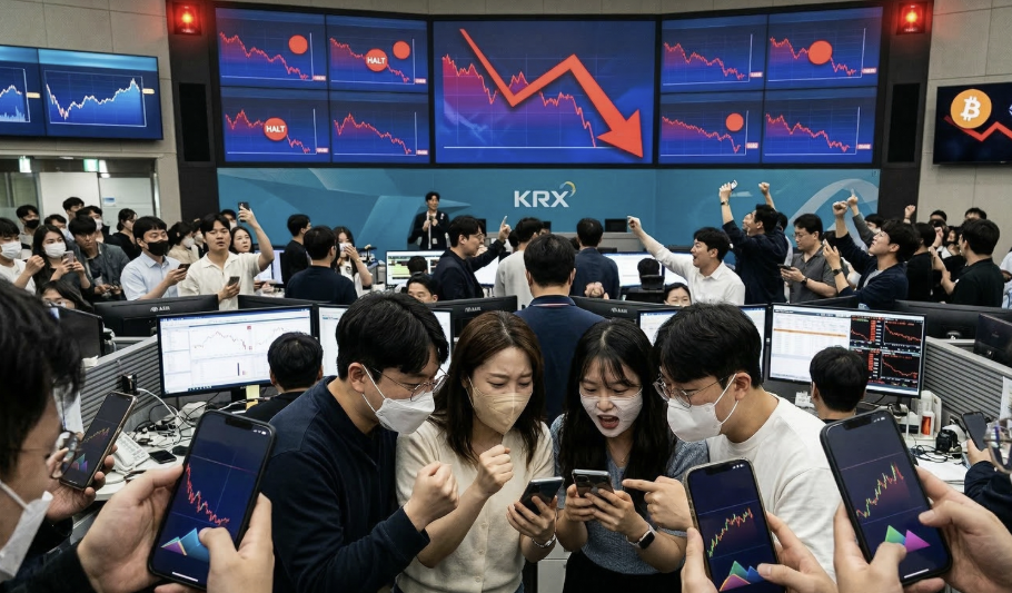 韓國股市多次熔斷，散戶資金湧入槓桿ETF，炒股比炒幣更好賺？