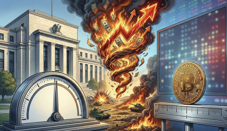 聯準會維持利率不變，戰爭加劇通膨風險，比特幣回落至七萬上方