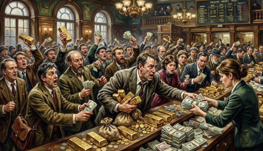 黃金變成提款機，單日暴跌近 9% 今年轉成負報酬