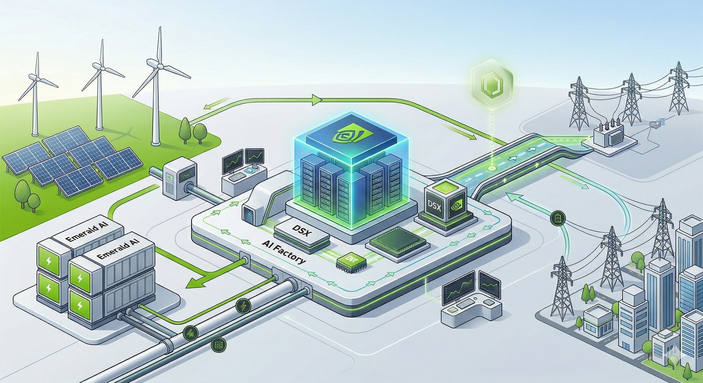 輝達 與 Emerald AI 共同宣佈開發可配置電力的 AI 工廠