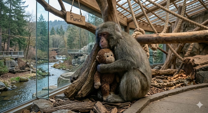 靈長類學者分析網路爆紅的 Punch The Monkey 背後冷門知識