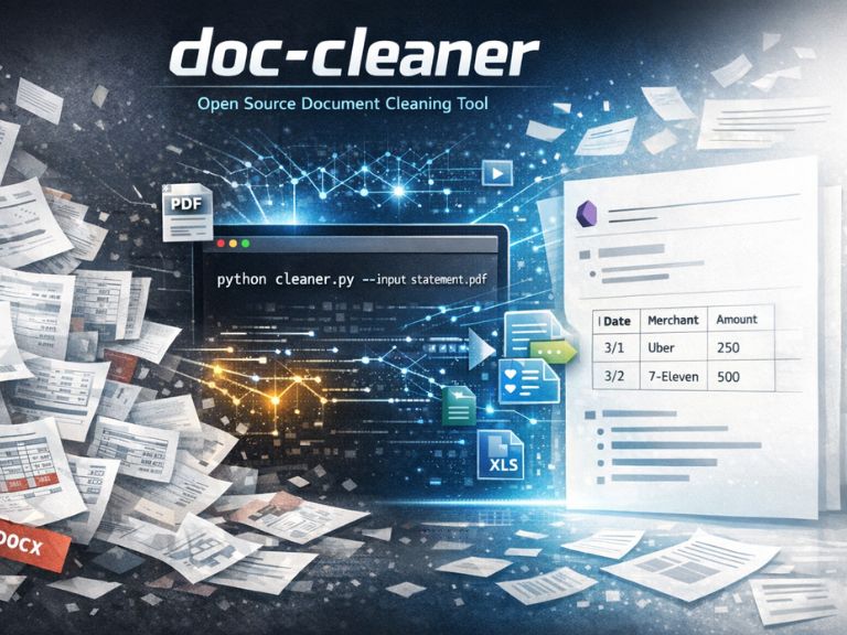 銀行對帳單太亂？街口支付董事長開源工具，讓 PDF 變 AI 可讀 Markdown