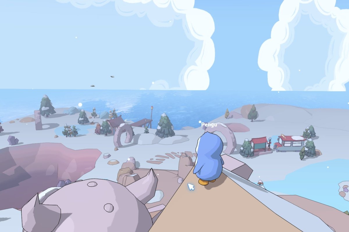 胖企鵝推出瀏覽器休閒遊戲 Pudgy World，PENGU 代幣一度上漲 9%