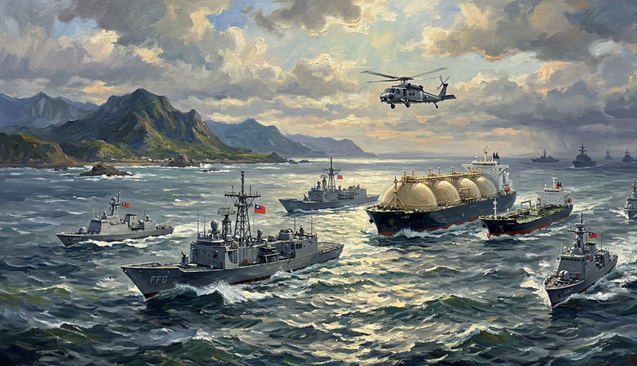 台灣七月前演練能源護航，預防中國潛在封鎖