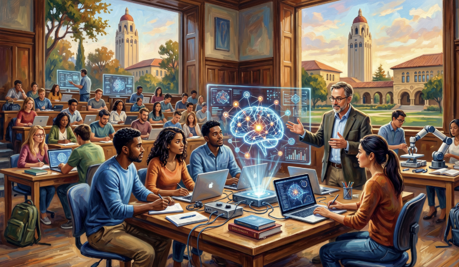 史丹佛 AI 課程結合業界領袖黃仁勳、Altman，挑戰用十週為世界創造價值！