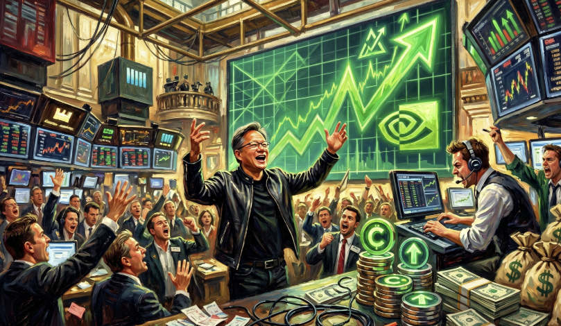 輝達(NVDA)大漲4%再創新高，選擇權大單押注財報前股價上漲