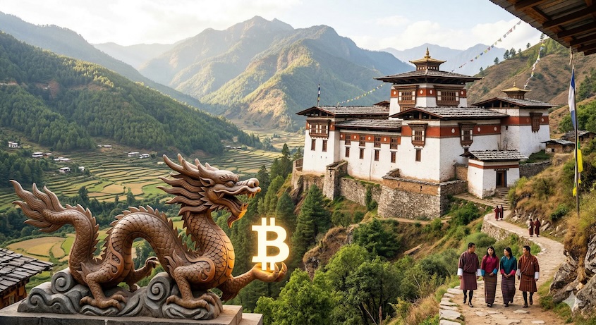 不丹比特幣儲備減持逾七成，主權基金DHI頻繁轉移資產引發關注