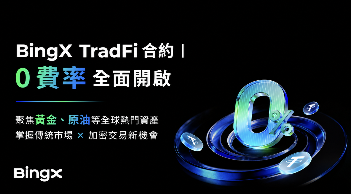 BingX TradFi 合約 0 費率，聚焦黃金、原油等全球熱門資產