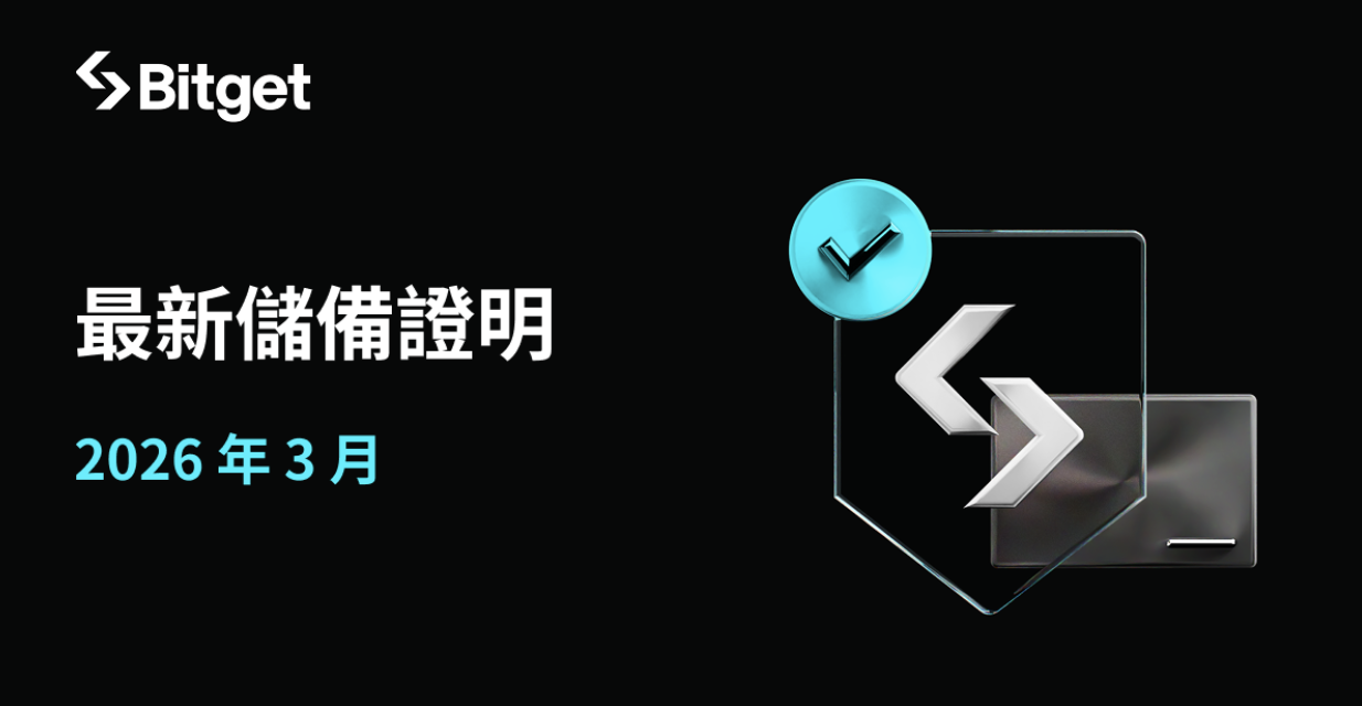 Bitget 公布 2026 年 3 月儲備證明，確保用戶資產維持全額覆蓋