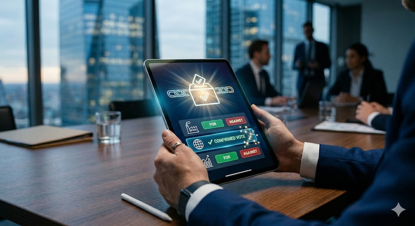 代幣化股票邁入新里程碑、Galaxy 首度啟用鏈上代理投票