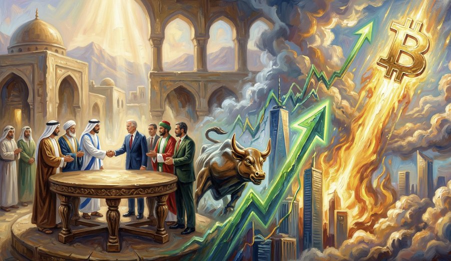 以色列同意與黎巴嫩談判，美股翻漲，比特幣一度衝高至 73K