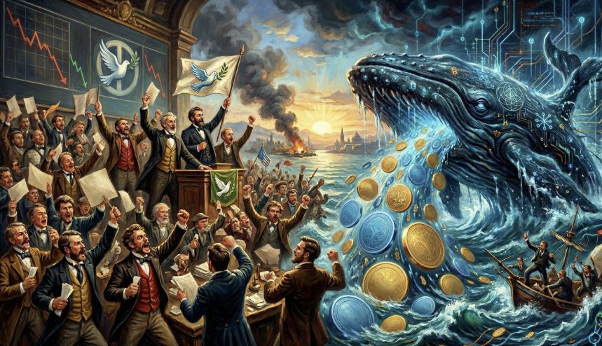 交易員押注戰爭即將結束，巨鯨持續賣出，比特幣於 68K 徘徊