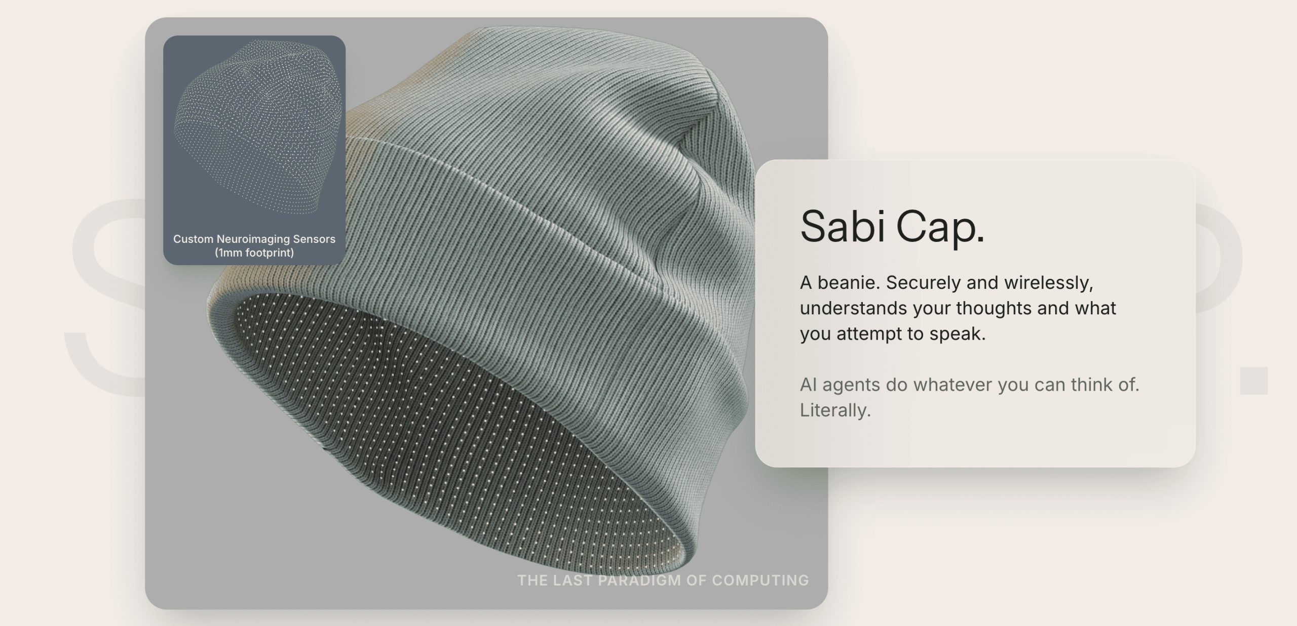 OpenAI 早期投資人青睞！腦機新創 Sabi 最快年底出貨「思考就能寫字」的毛帽