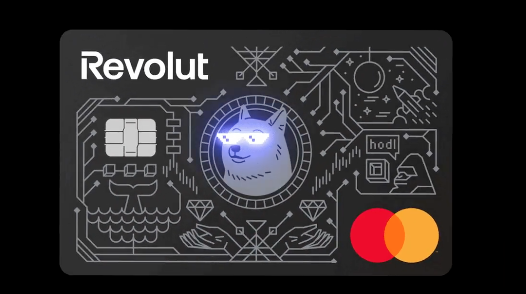 Revolut 推出首張狗狗幣實體簽帳卡！支援 Visa 與 Mastercard 店家消費