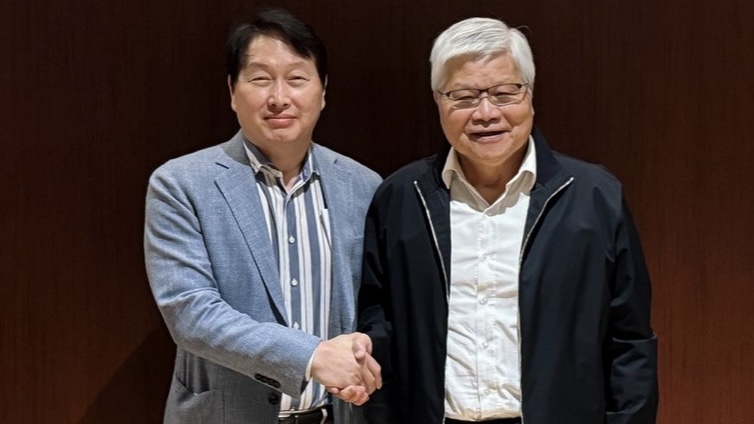 SK董事長崔泰源會晤台積電董事長魏哲家深化半導體合作