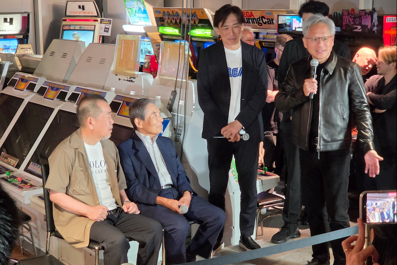 黃仁勳赴秋葉原謝 SEGA 30 年前救命恩！ 結盟日本四大廠佈局實體 AI