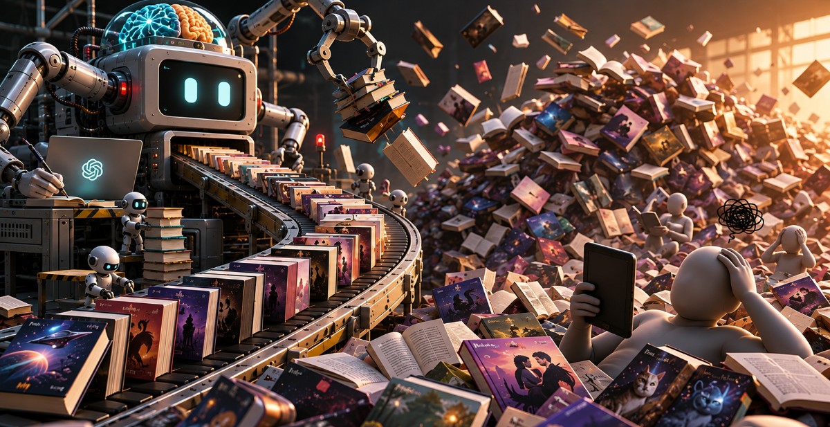 AI「垃圾書」正在攻佔暢銷榜？a16z：含 AI 文字書籍已吃下近 40% 銷量