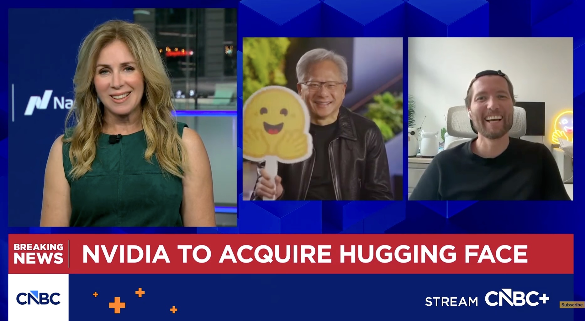 黃仁勳談輝達收購 Hugging Face 的開源佈局