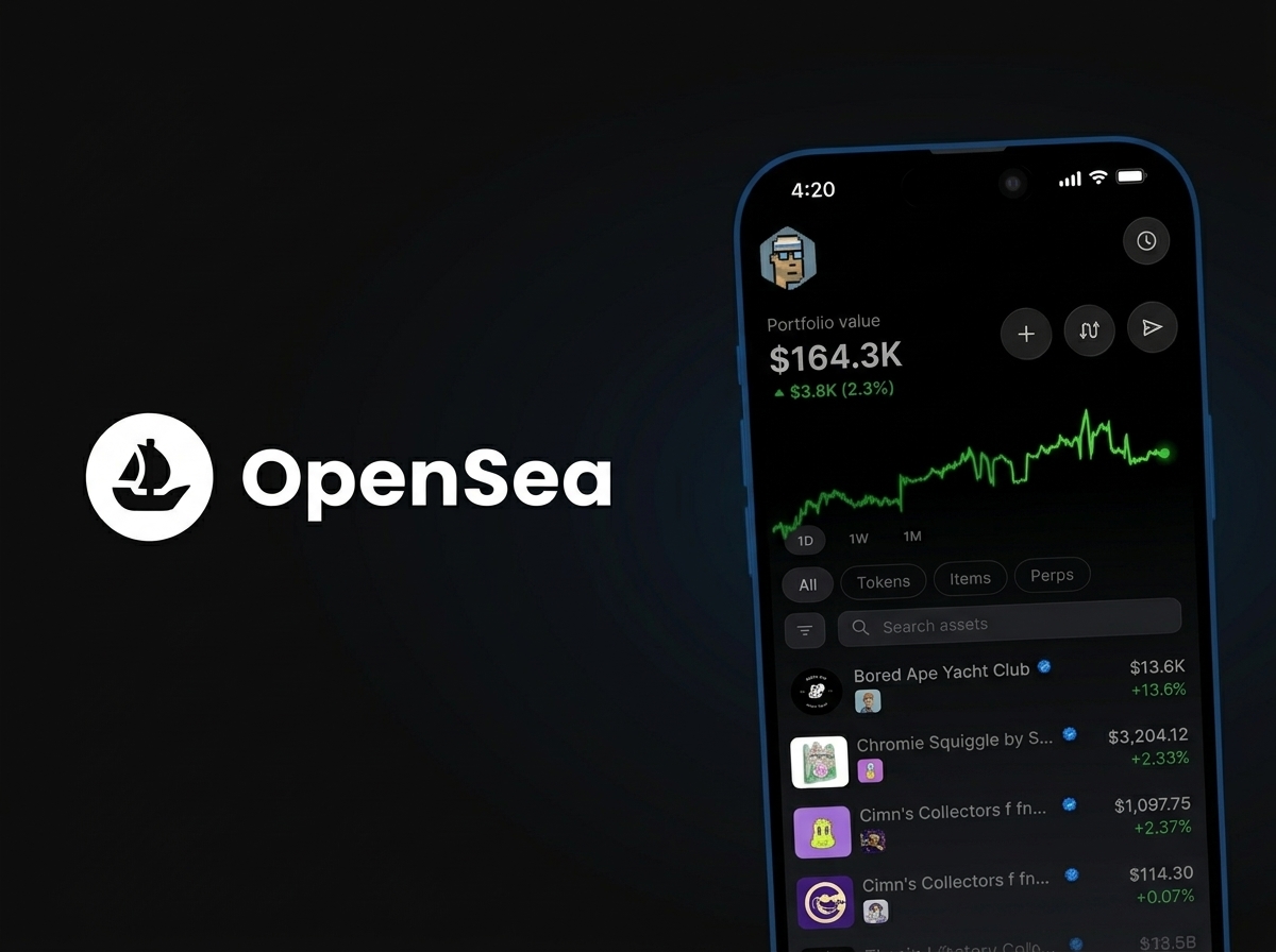 OpenSea推出行動應用程式支援跨鏈、社群追蹤功能